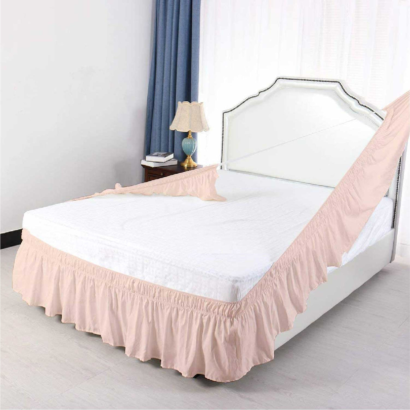 Wrap Around Dust Ruffle Bed Skirt 1000 Thread Count 100% Egyptian Cotton