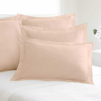 Set of 2 Solid Pillow Shams 100% Egyptian Cotton 800 Thread Count