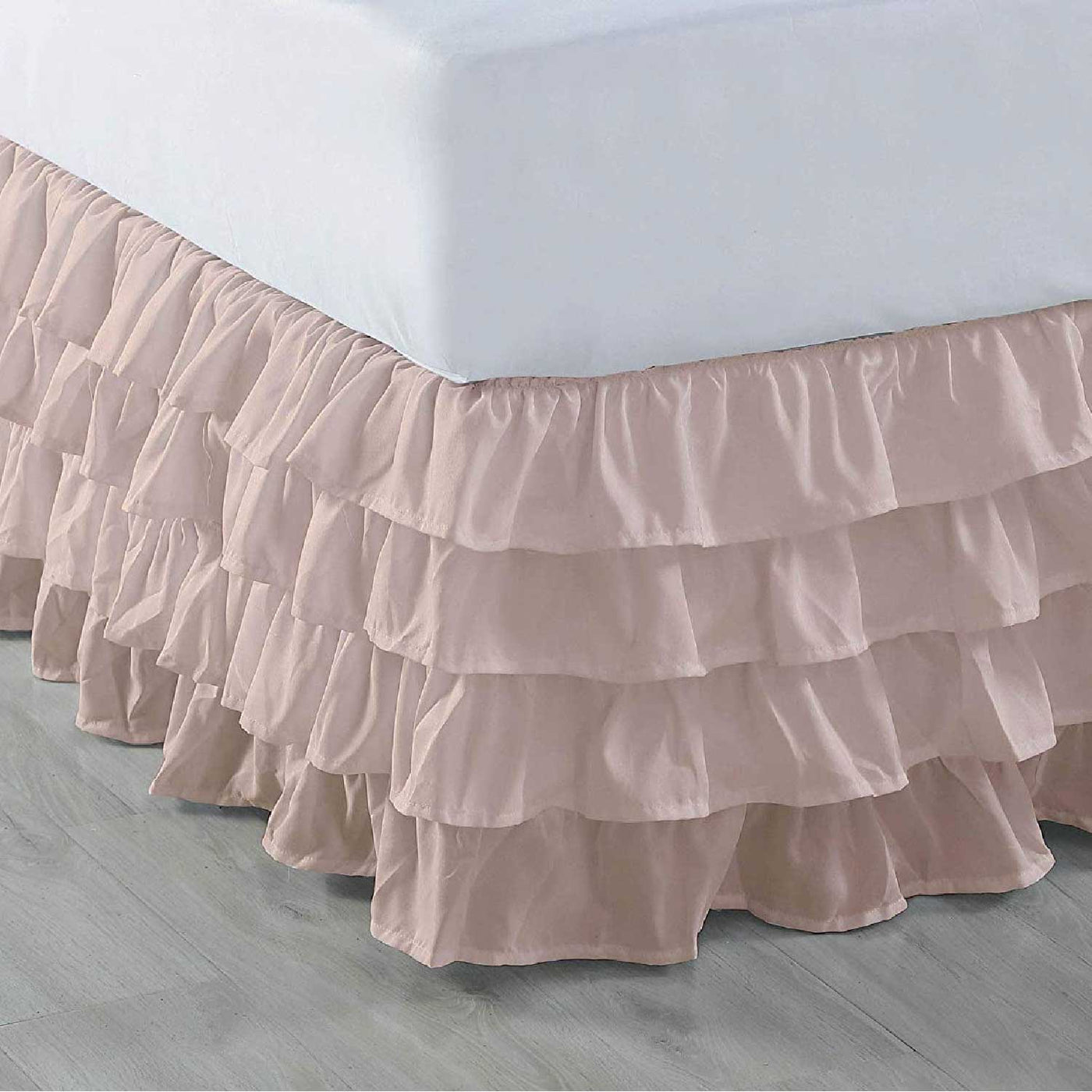 Tiered Waterfall Ruffle Bed Skirt 800 Thread Count 100% Egyptian Cotton