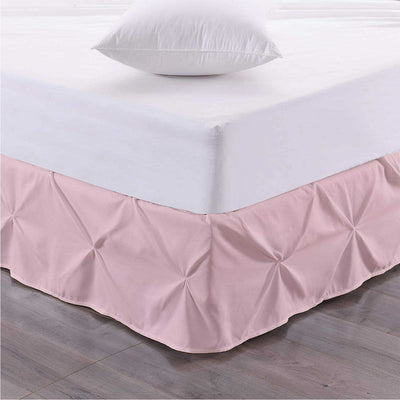 Pinch Pleated Bed Skirt 100% Egyptian Cotton 1000 Thread Count