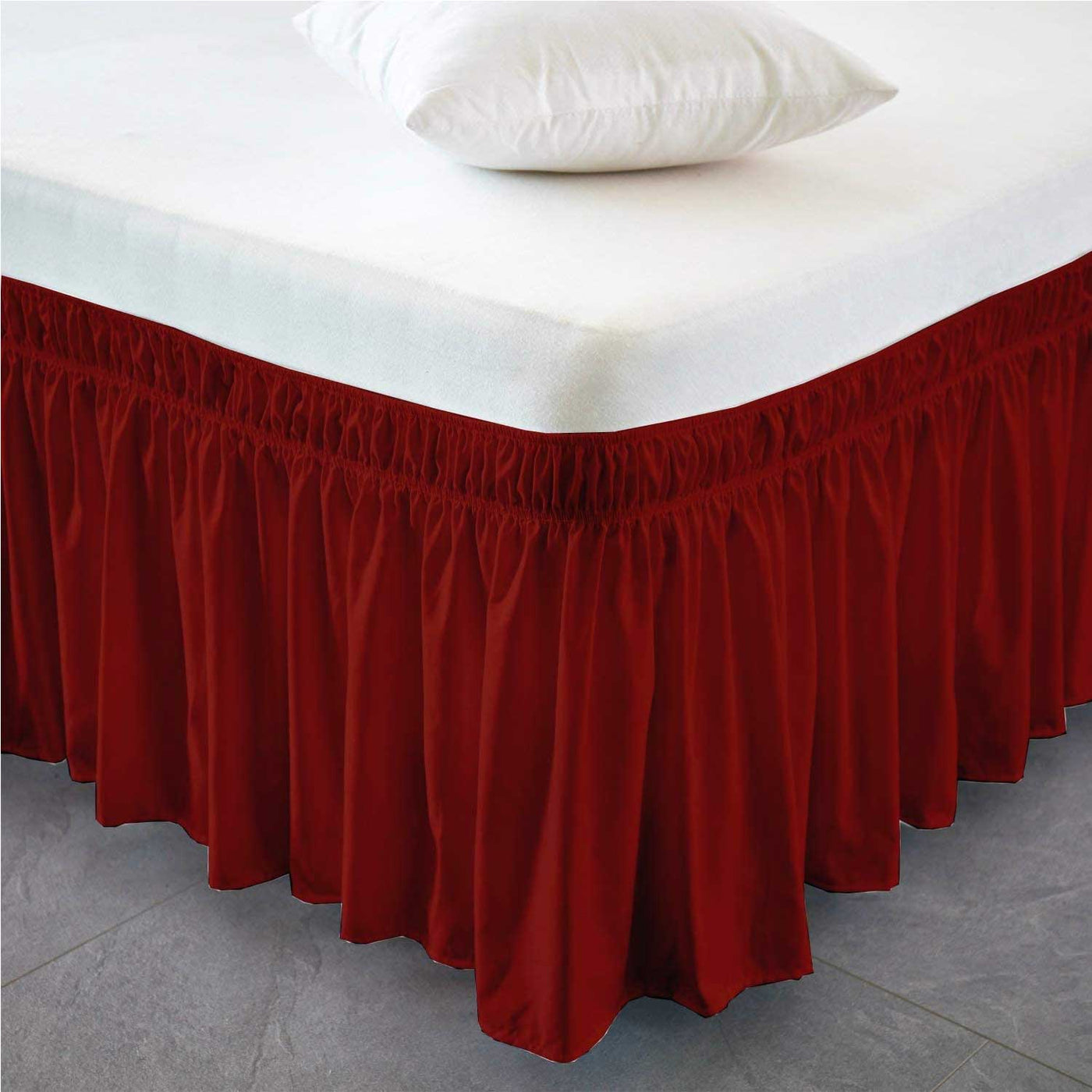 Wrap Around Dust Ruffle Bed Skirt 1000 Thread Count 100% Egyptian Cotton