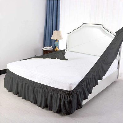 Wrap Around Dust Ruffle Bed Skirt 1000 Thread Count 100% Egyptian Cotton