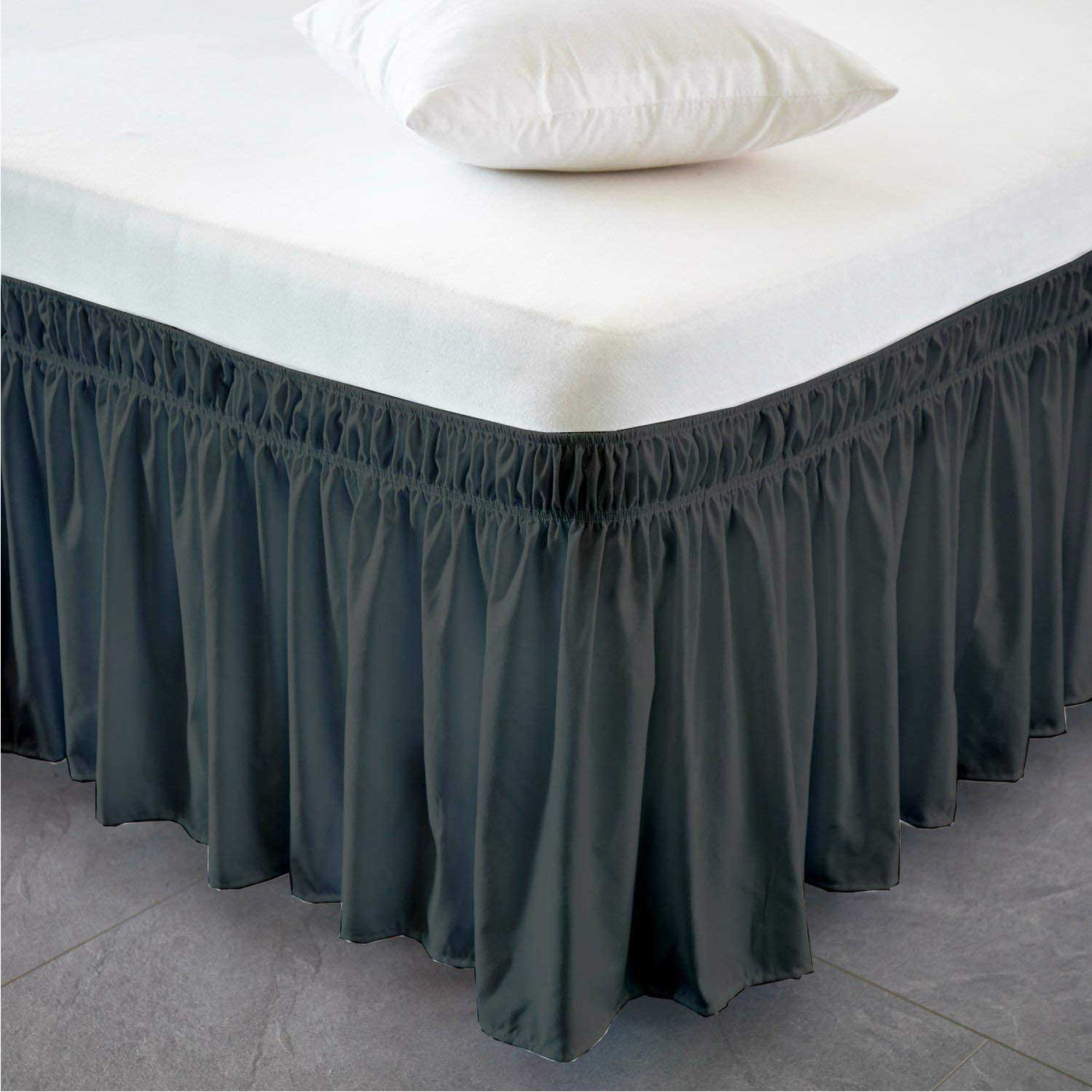 Wrap Around Dust Ruffle Bed Skirt 800 Thread Count 100% Egyptian Cotton