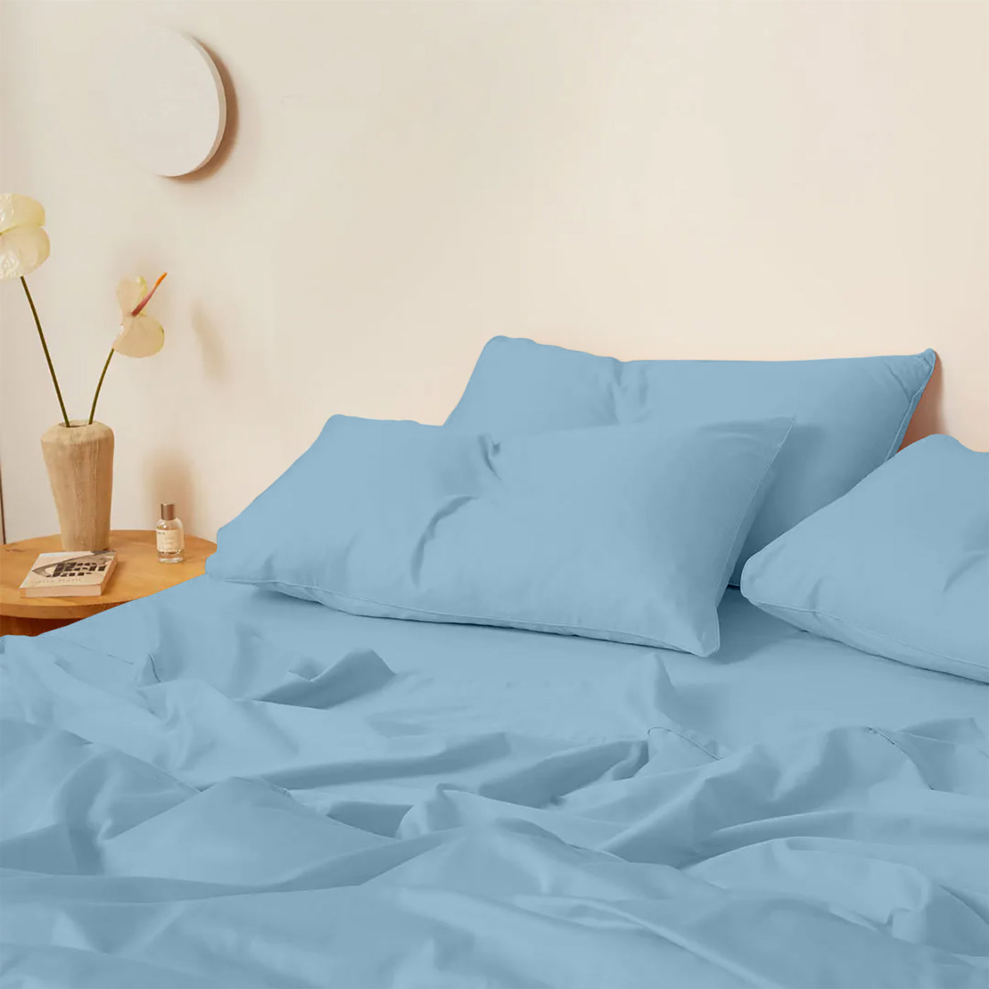 Buy 4 Piece Solid Bed Sheet Set Online at Kotton Culture USA