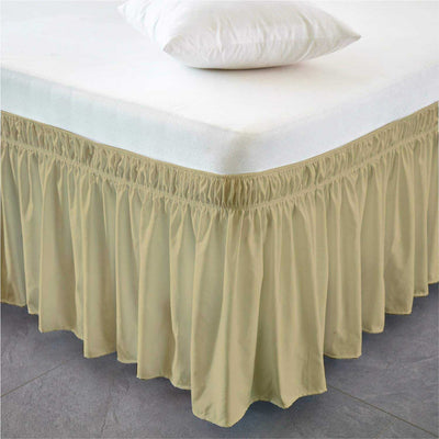 Wrap Around Dust Ruffle Bed Skirt 800 Thread Count 100% Egyptian Cotton