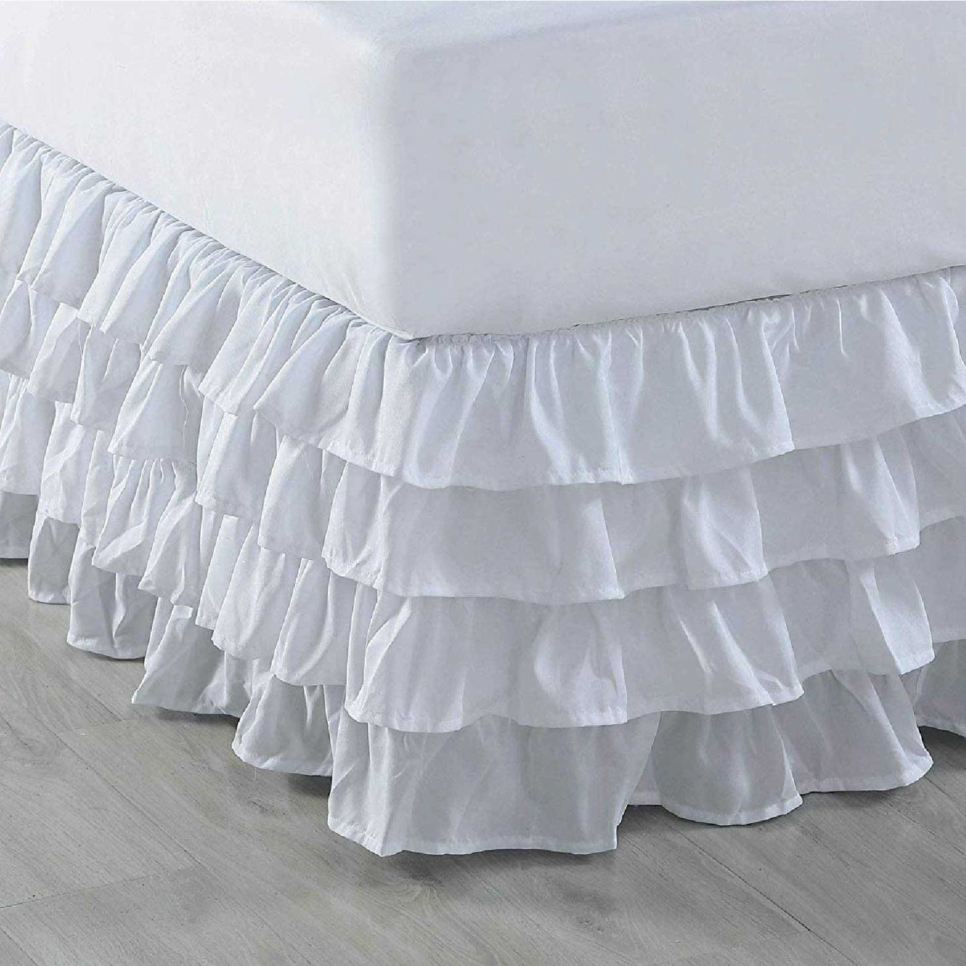 Tiered Waterfall Ruffle Bed Skirt 800 Thread Count 100% Egyptian Cotton