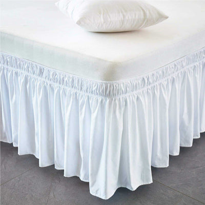 Wrap Around Dust Ruffle Bed Skirt 1000 Thread Count 100% Egyptian Cotton