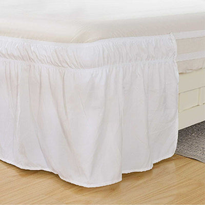 Wrap Around Dust Ruffle Bed Skirt 400 Thread Count 100% Egyptian Cotton